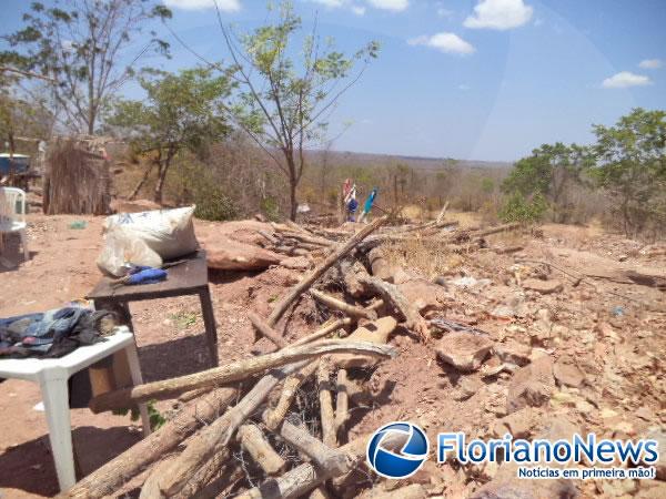 Reintegração de posse em terreno na zona rural gera confusão.(Imagem:FlorianoNews)
