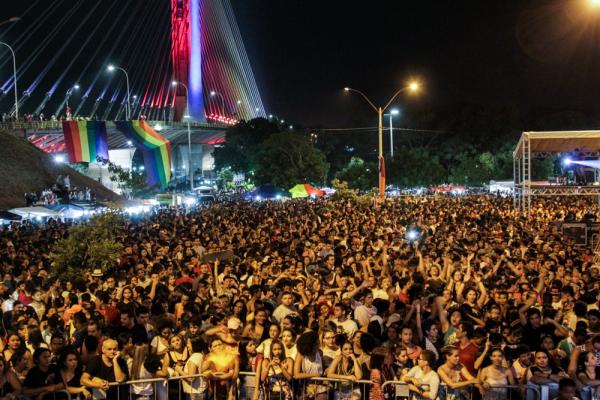 Parada da Diversidade de Teresina reúne milhares de pessoas.(Imagem:Divulgação/PMT)