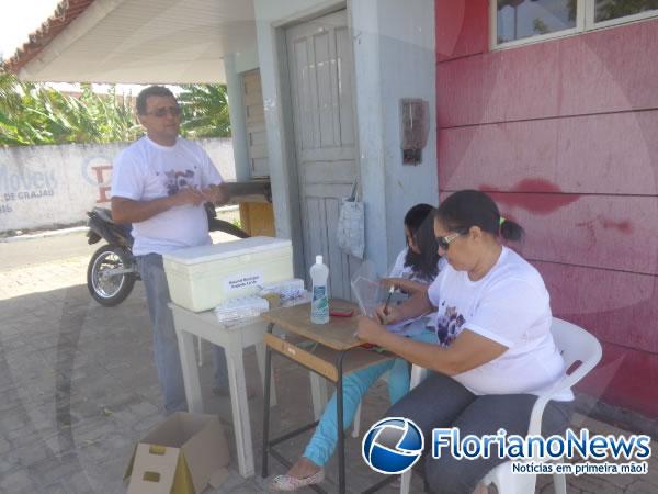 Equipe de vacinação antirrábica em animais.(Imagem:FlorianoNews)