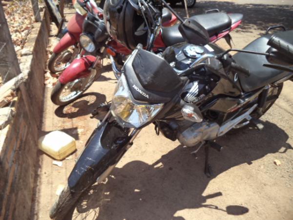 Motocicleta envolvida no acidente.(Imagem:FlorianoNews)