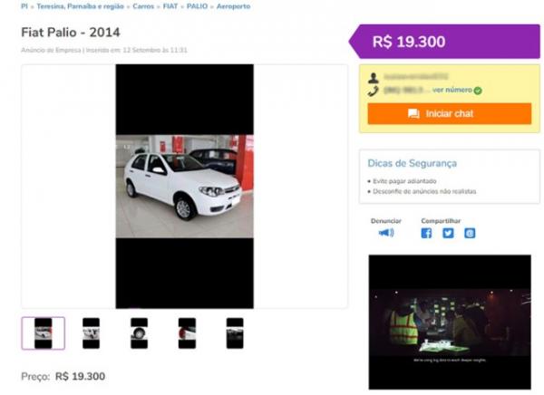 Polícia investiga tentativa de golpe em usuários de classificados online no PI.(Imagem:Divulgação)