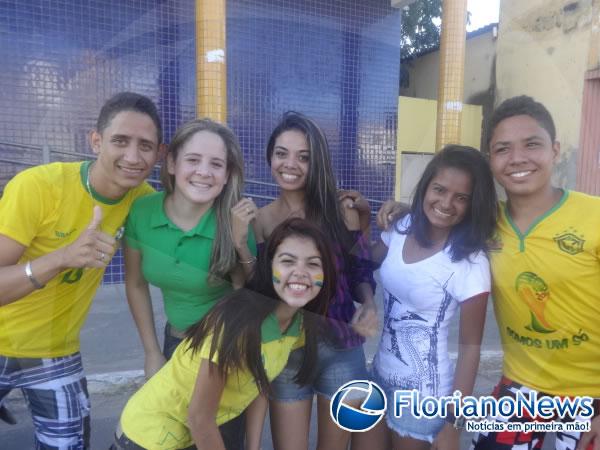 Torcidas de Floriano e Barão de Grajaú comemoraram vitória sofrida do Brasil contra o Chile. (Imagem:FlorianoNews)