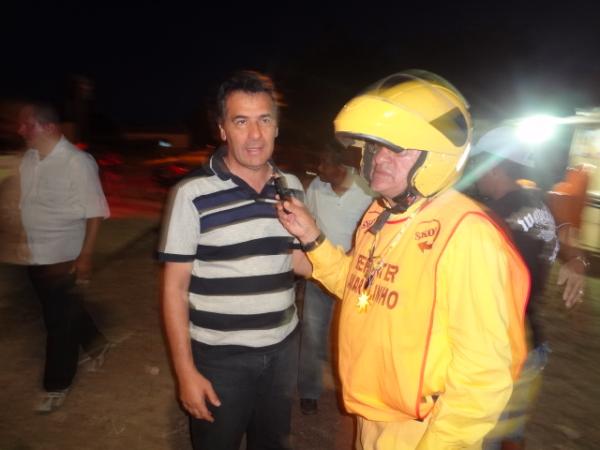 Gilberto Jr e Salomão Holanda prestigiaram os festejos no Tabuleiro do Mato.(Imagem:FlorianoNews)