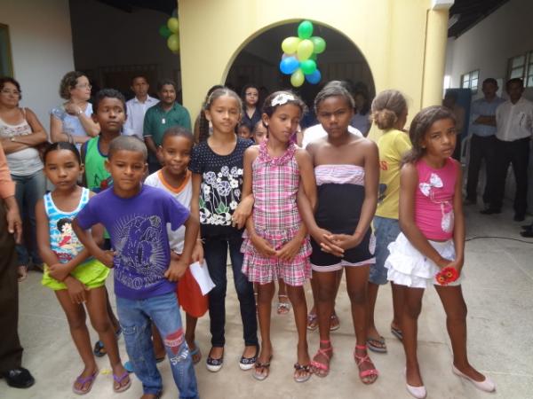 Inauguração de ampliação da Escola Municipal Binu Leão.(Imagem: FlorianoNews)
