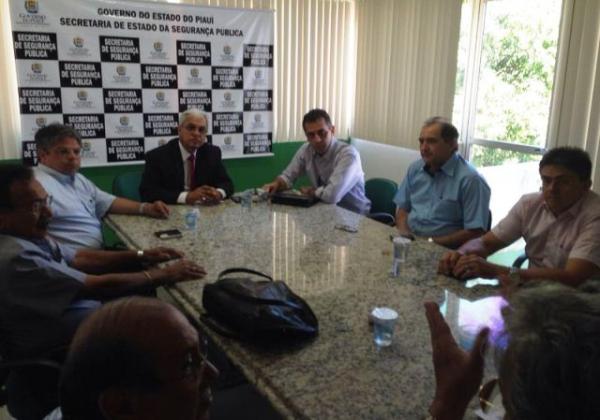 Prefeito Gilberto Jr. e Comitiva visitam Secretaria de Segurança em Teresina?.(Imagem:Secom)
