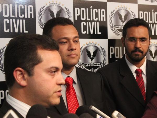 Delegados Carlos César, Riedel Batista e Kleydson Ferreira.(Imagem:Fernando Brito/G1)