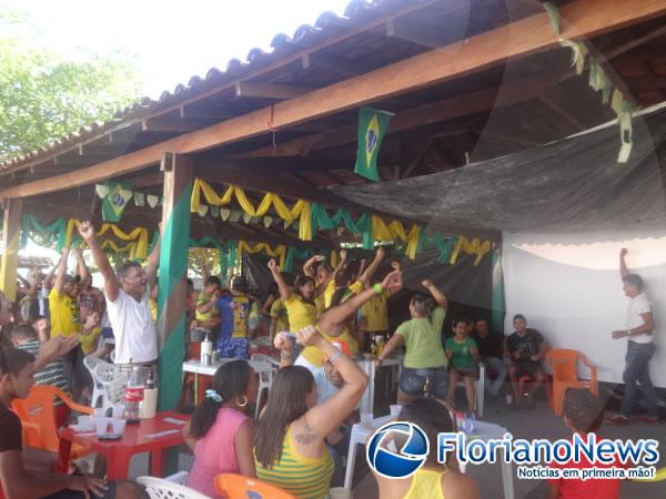 Torcidas de Floriano e Barão de Grajaú comemoraram vitória sofrida do Brasil contra o Chile. (Imagem:FlorianoNews)