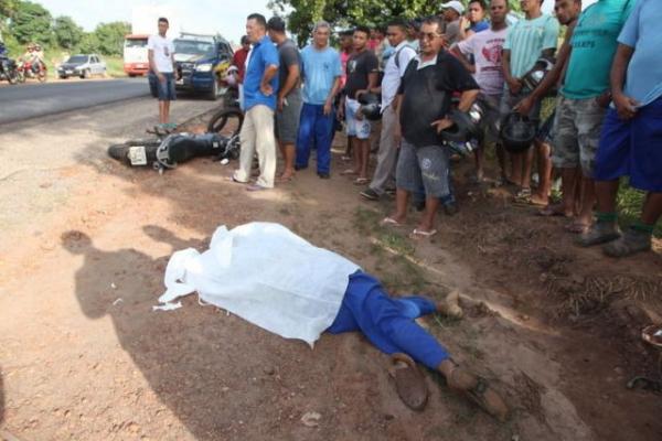 Motociclistas morrem em colisão de seus veículos na BR-316.(Imagem:Meionorte.com)