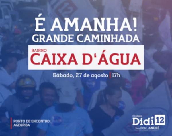 Confira a agenda do candidato a prefeito Didi Nunes.(Imagem:Divulgação)