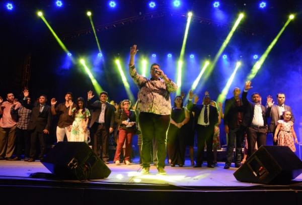 Culto e show com Anderson Freire marcaram celebração de 122 anos de Floriano(Imagem:Secom)