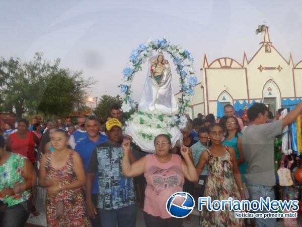 Procissão marca encerramento da festa de Nossa Senhora de Nazaré.(Imagem:FlorianoNews)