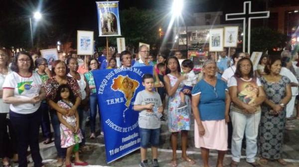 Diocese de Floriano realiza VII Caminhada com Maria.(Imagem:FlorianoNews)