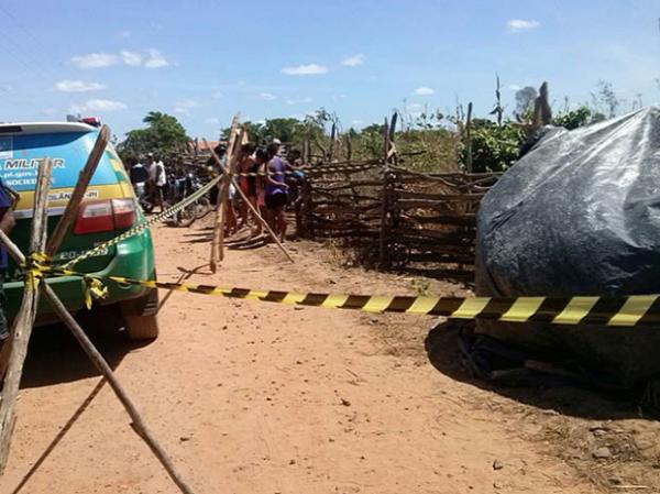 Mulher foi morta na Zona Rural de Joaquim Pires.(Imagem:Divulgação/PM)