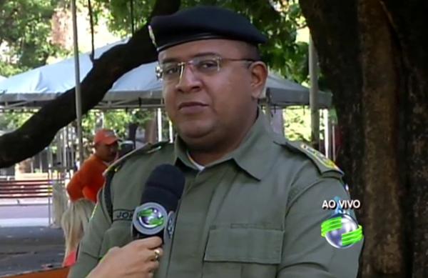 Major John Feitosa em entrevista ao Notícia da Manhã(Imagem:Cidadeverde.com)