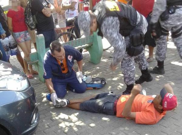 Jovem leva tiro na perna durante tentativa de homicídio no Dirceu.(Imagem:Cidadeverde.com)