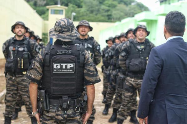 Secretaria de Justiça do Piauí cria Grupo Tático Prisional para executar operações.(Imagem:Thanandro Fabrício/Sejus)