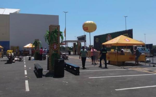 Tudo pronto para o BBQ Fest Beer no Floriano Shopping.(Imagem:FlorianoNews)