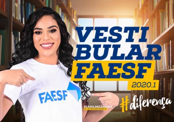Vestibular da FAESF acontece no dia 20 de outubro.(Imagem:Divulgação)