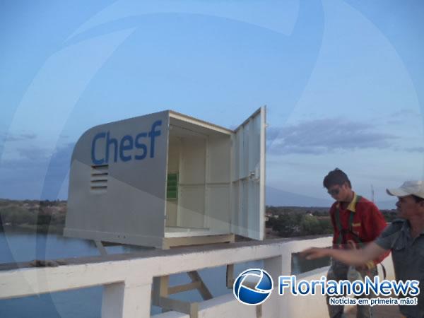 CHESF realiza medição da água no Rio Parnaíba em Floriano.(Imagem:FlorianoNews)
