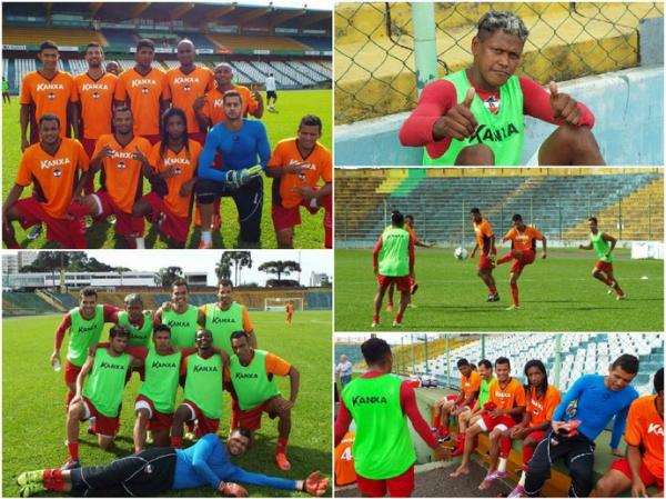 Treino do River-PI em Erechim.(Imagem:Pedro Henrique/River AC)