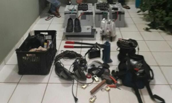 Quadrilha é presa após roubar fiação telefônica e deixar cidades sem sinal no PI.(Imagem:Cidadeverde.com)