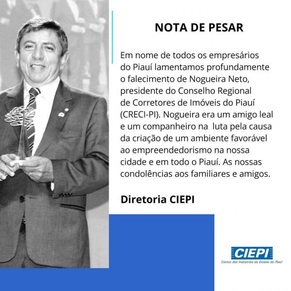 Nota de pesar(Imagem:Reprodução)