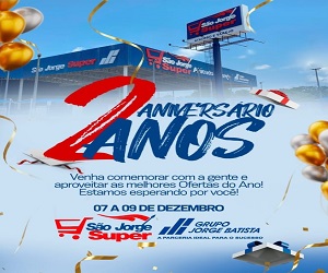 So Jorge - Aniversrio de 2 anos