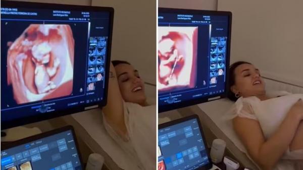 Rafa Kalimann posta ultrassom e diz que filha com Nattanzinho só mexeu após ouvir música do pai.(Imagem:Reprodução/Instagram)