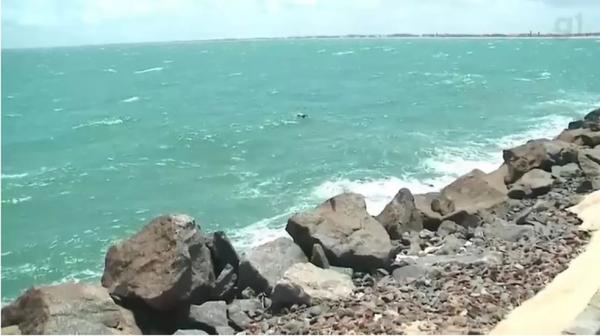 Corpo é encontrado no mar próximo ao Porto de Luís Correia, Litoral do Piauí(Imagem:Reprodução)