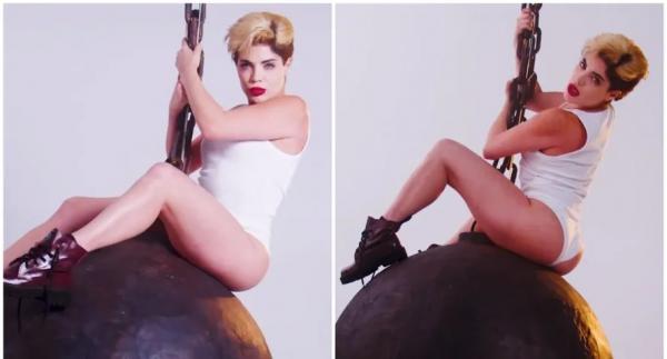 Gkay se inspirou em Miley Cyrus para compor fantasia(Imagem:Reprodução)