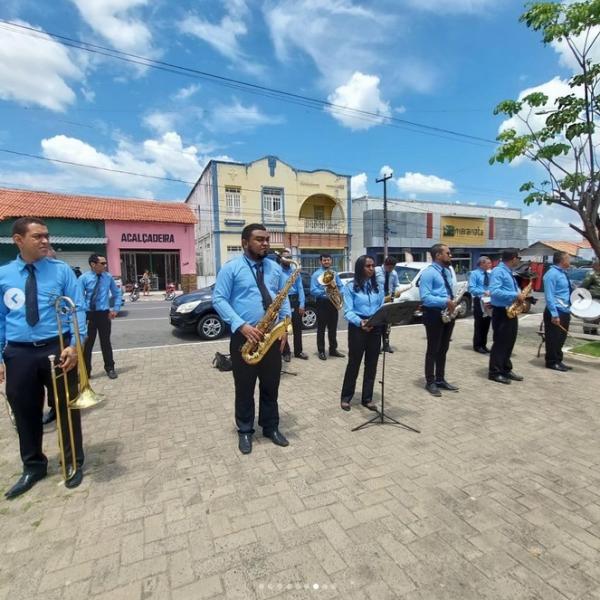 Banda de Música do município.(Imagem:Secom)
