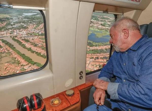 Lula visita áreas atingidas pelas chuvas no Maranhão(Imagem:Ric)