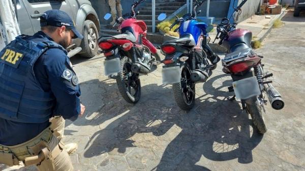 PRF apreende três motocicletas adulteradas(Imagem:PRF)