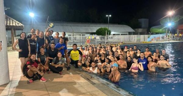 Sesc Beira Rio promove aulas de capoterapia aquática.(Imagem:Divulgação)