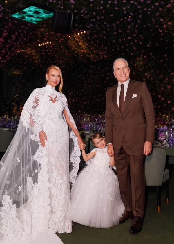 Roberto Justus e Ana Paula Siebert renovam votos de casamento.(Imagem:Manuela Scarpa/BrazilNews)