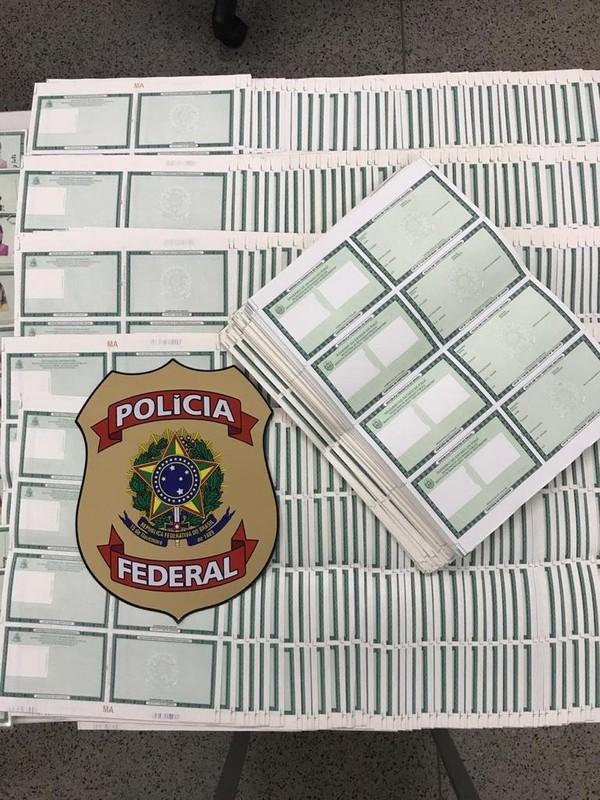 Operação da PF apura desvios de cédulas de RG em branco no Piauí.(Imagem:Divulgação/PF-PI)