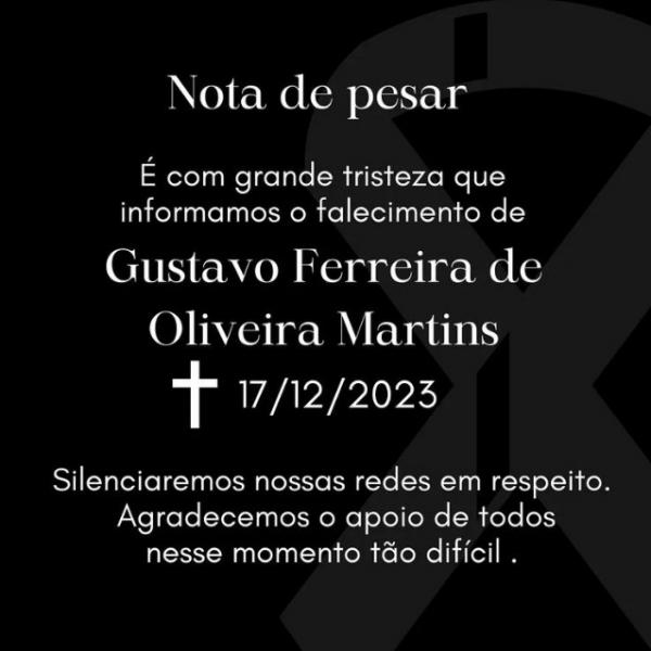 Vítima trabalhava para o deputado estadual Dr. Marcus Vinicius (PT), que publicou nota de pesar nas redes sociais, informando o falecimento.(Imagem:Reprodução/Instagram)