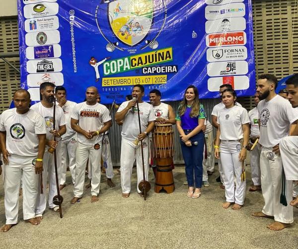 Copa Cajuína de Capoeira reúne atletas do Norte e Nordeste em Teresina.(Imagem:Divulgação)