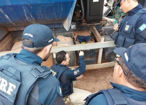 PRF autua 13 caminhoneiros por crime ambiental durante operação contra poluição no Piauí.(Imagem:Divulgação /PRF-PI)