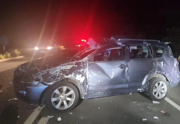 Médico de 28 anos perde controle de carro e morre em acidente na BR-343, em Buriti dos Lopes.(Imagem:Divulgação/PRF)