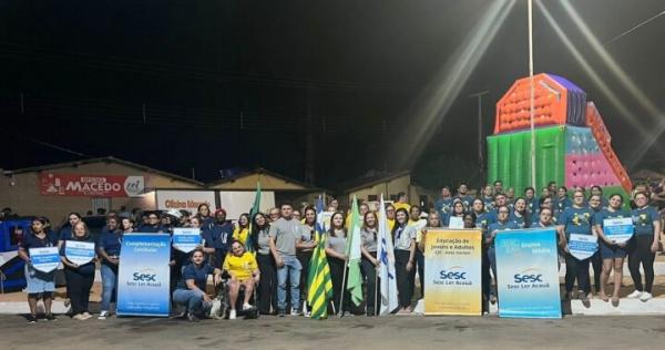 Sesc Ler Acau&atilde; participa do desfile c&iacute;vico de 7 de setembro.(Imagem:Divulga&ccedil;&atilde;o)