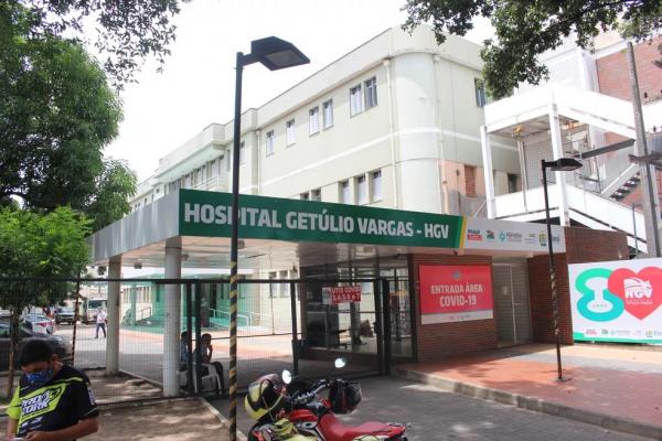 Hospital Getúlio Vargas (HGV), no centro de Teresina, Piauí.(Imagem:Andrê Nascimento/ G1 PI)