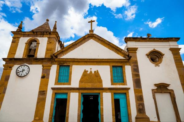 Igreja matriz de Nossa Senhora das Vitórias em Oeiras.(Imagem:Divulgação)