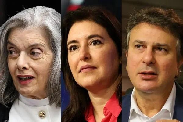 Cármen Lúcia, Simone Tebet e Camilo Santana.(Imagem:Agência Brasil)