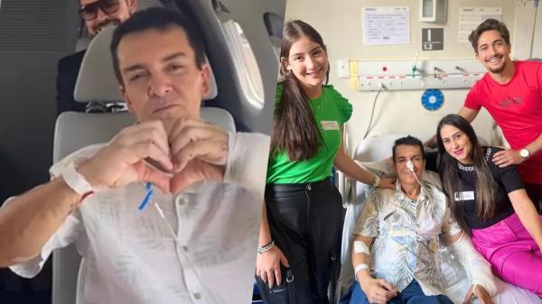 Regis Danese é transferido de hospital em Goiás para Minas Gerais.(Imagem:Reprodução/Instagram)
