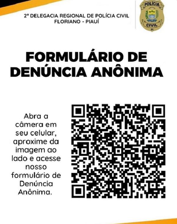 Formulário de denúncia anônima.(Imagem:Reprodução/ Instagram)