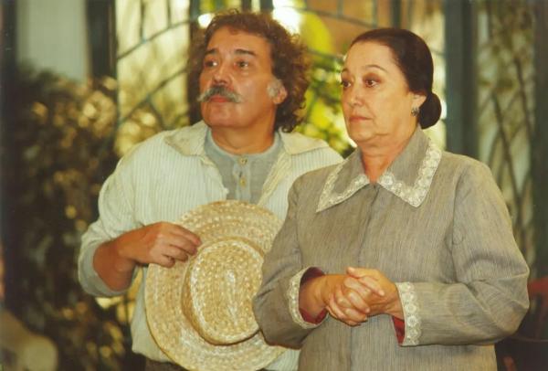 Pedro Paulo Rangel e Suely Franco em cena de