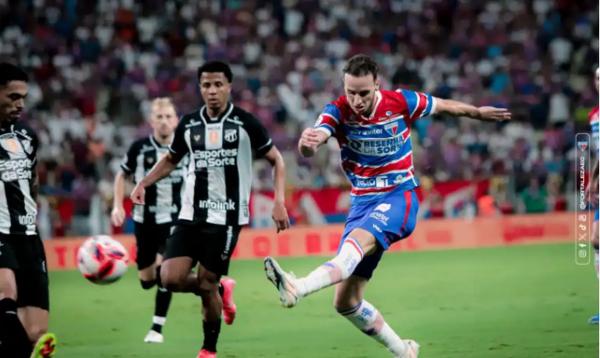 Fortaleza e Cear&aacute; empatam pela primeiro jogo da final do Cearense.(Imagem:Mateus Lotif / Fortaleza)