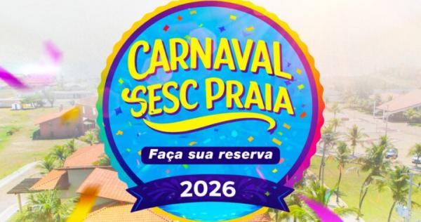 Carnaval no Sesc Praia 2026 ? garanta j&aacute; o seu pacote(Imagem:Divulga&ccedil;&atilde;o)