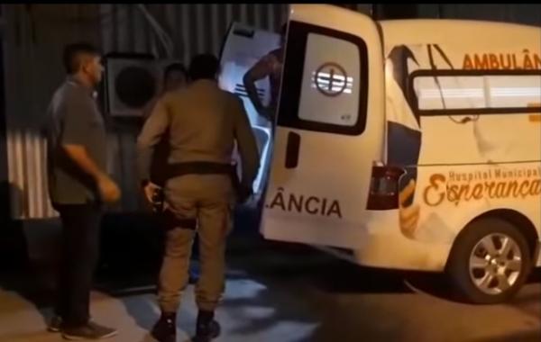 Policial esfaqueado em Nazaré é encaminhado para Floriano .(Imagem:Reprodução/Jc24horas)